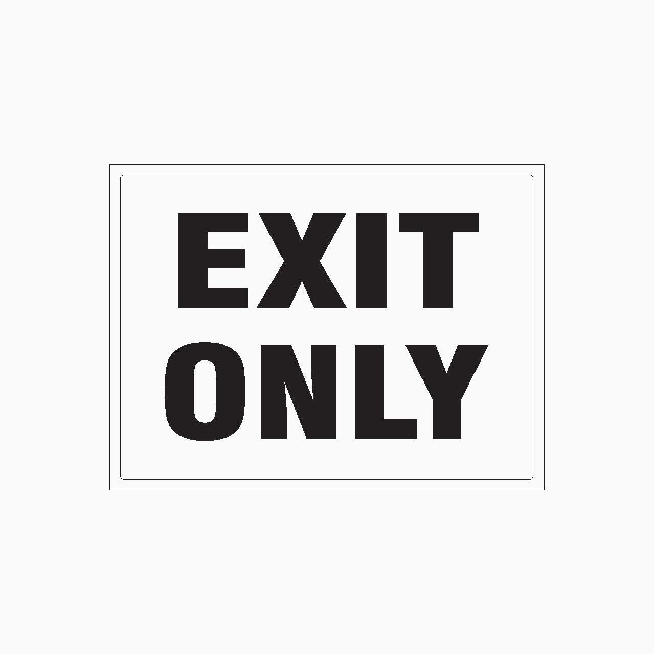 EXIT ONLY SIGN Australiawide shipping is available. Get signs
