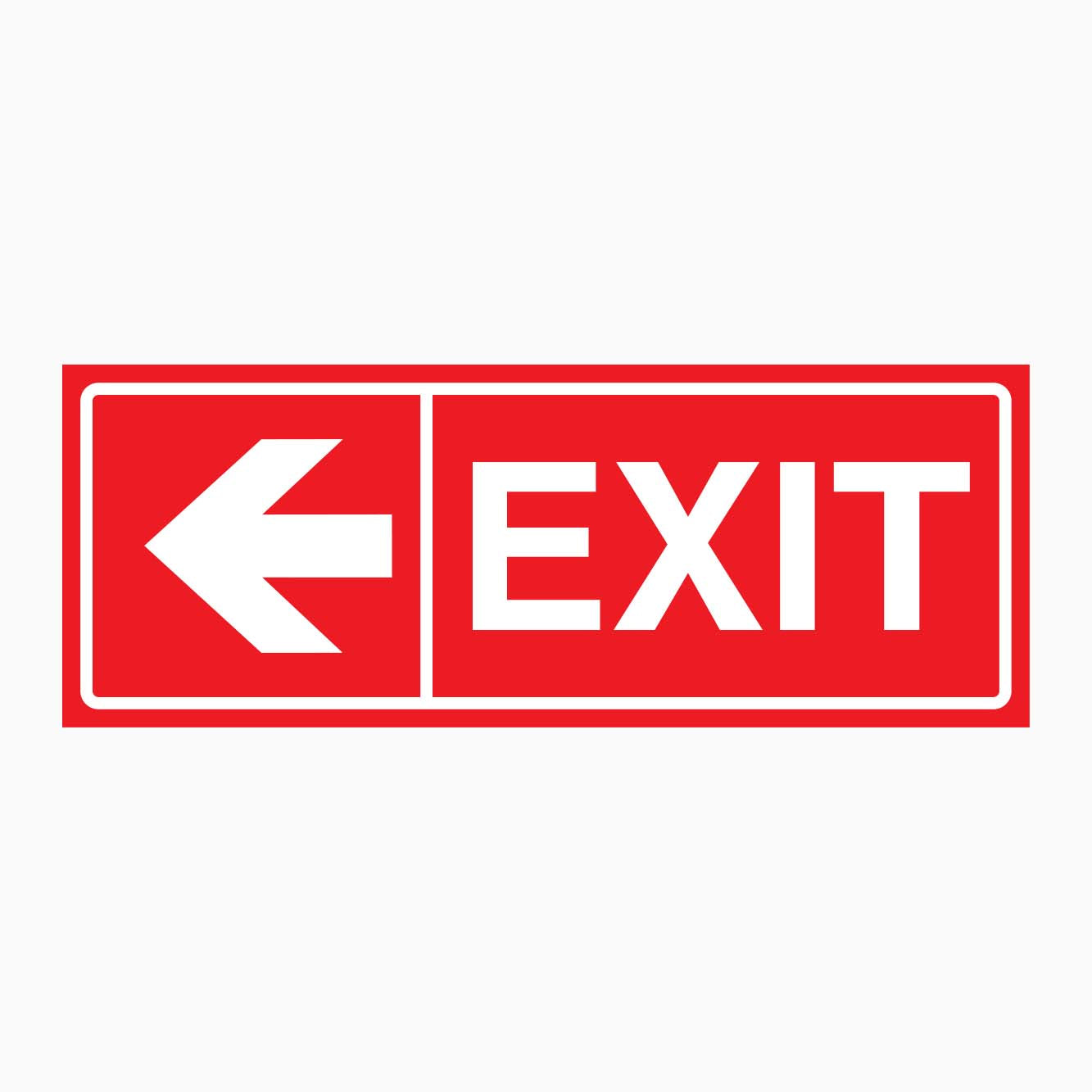 EXIT SIGN WITH LEFT ARROW BY GET SIGNS IN AUSTRALIA