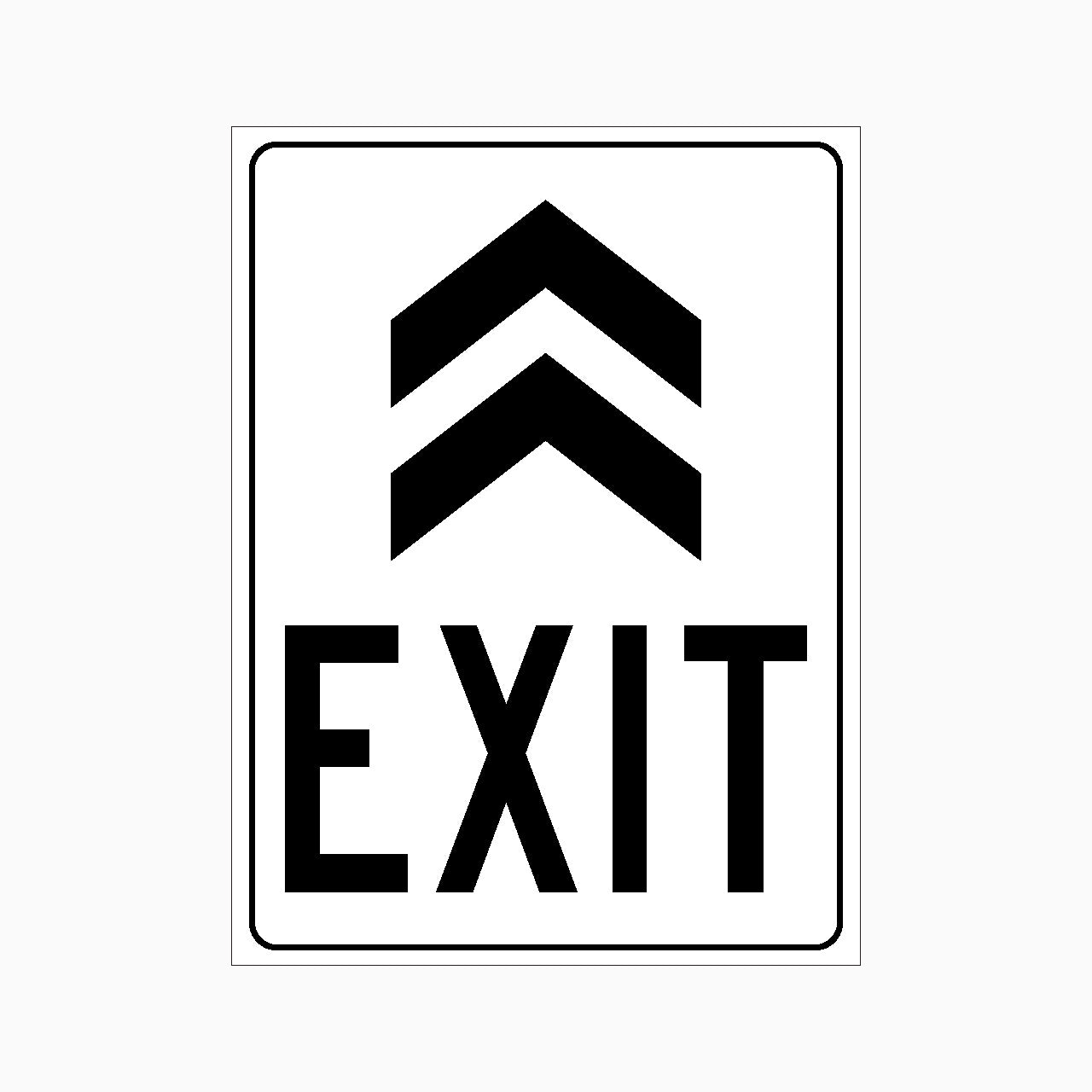 EXIT with ARROW UP SIGN - GET SIGNS