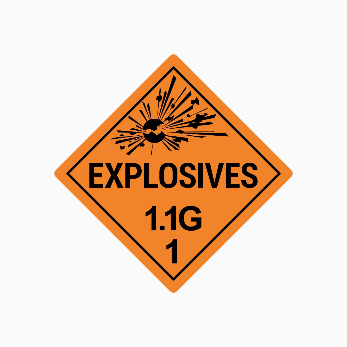 EXPLOSIVES 1.1G 1 - GET SIGNS