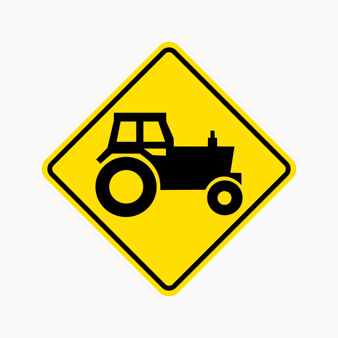 FARM MACHINERY SIGN W5-50 - GET SIGNS