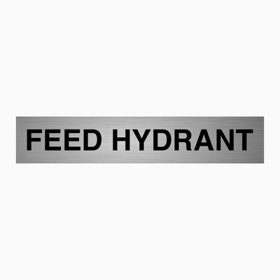 FEED HYDRANT SIGN