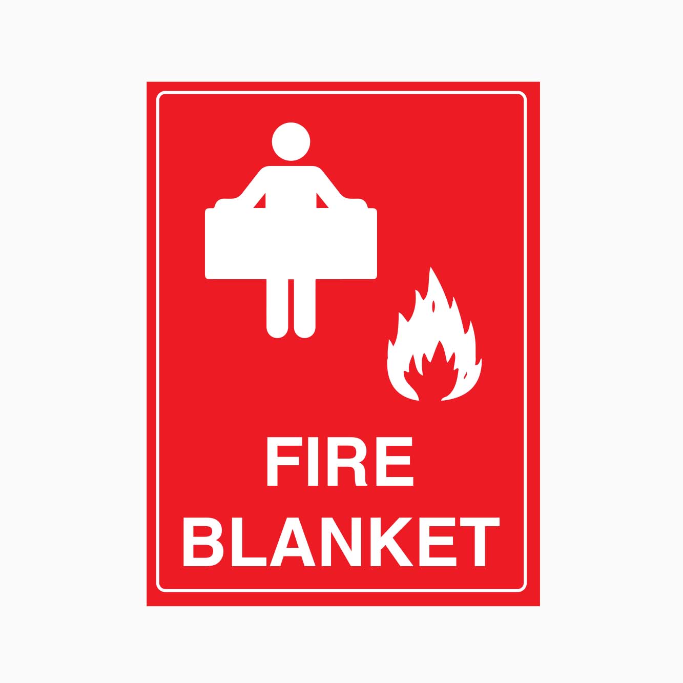 FIRE BLANKET SIGN - GET SIGNS SUPPLY FIRE SAFETY SIGNS