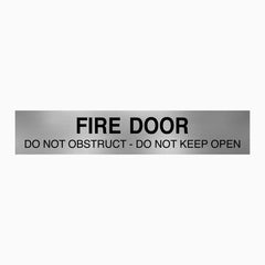 SMOKE DOOR DO NOT OBSTRUCT DO NOT KEEP OPEN Sign | Fire Safety Signage ...