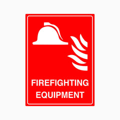 FIRE FIGHTING EQUIPMENT SIGN