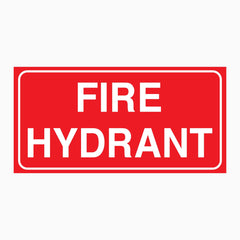 FIRE HYDRANT SIGN