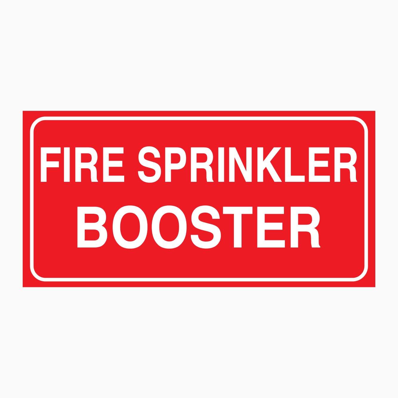 Springle Signs FIRE SPRINKLER BOOSTER SIGN | Statutory Signs at Get Signs – Get signs