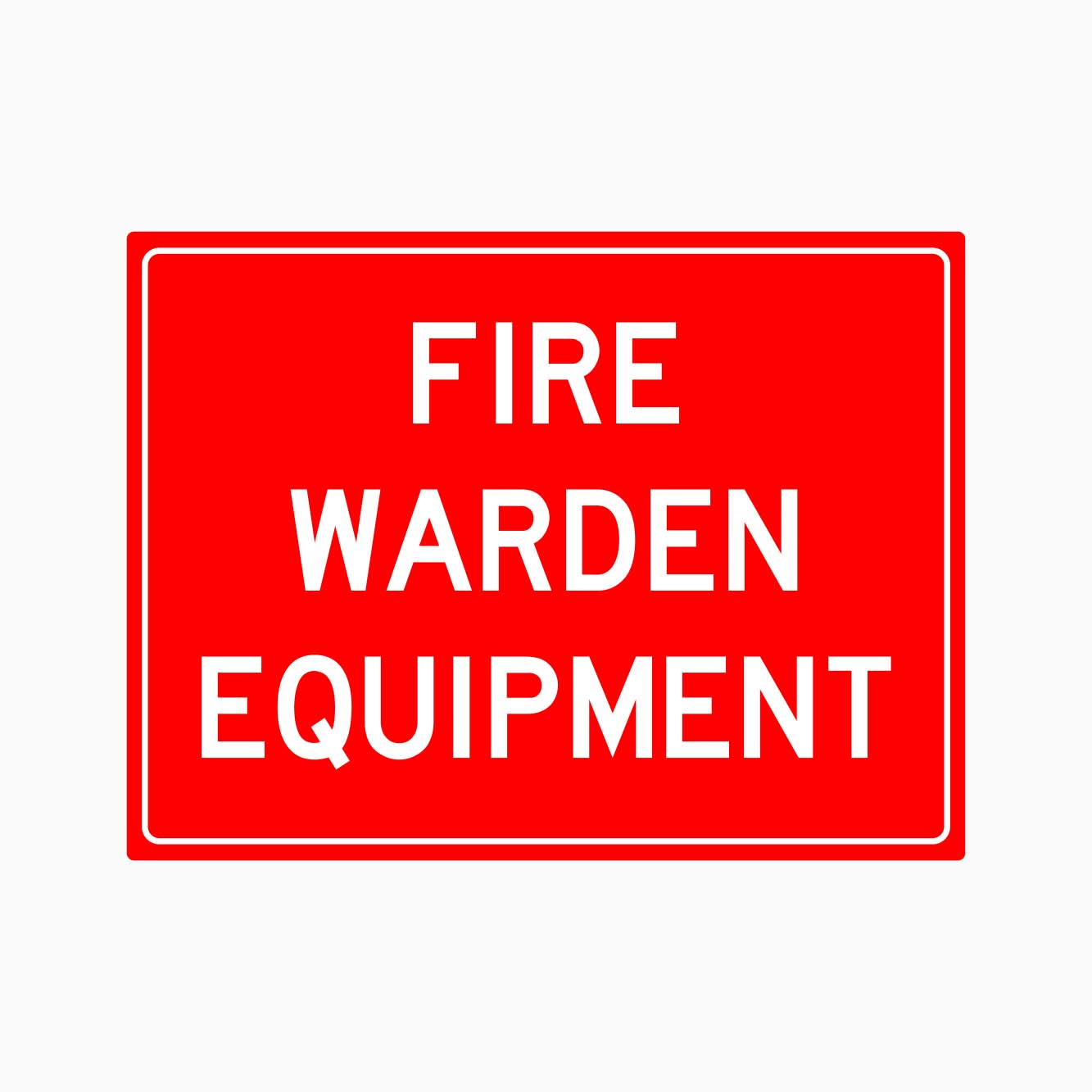 Fire Warden Equipment sign - GET SIGNS