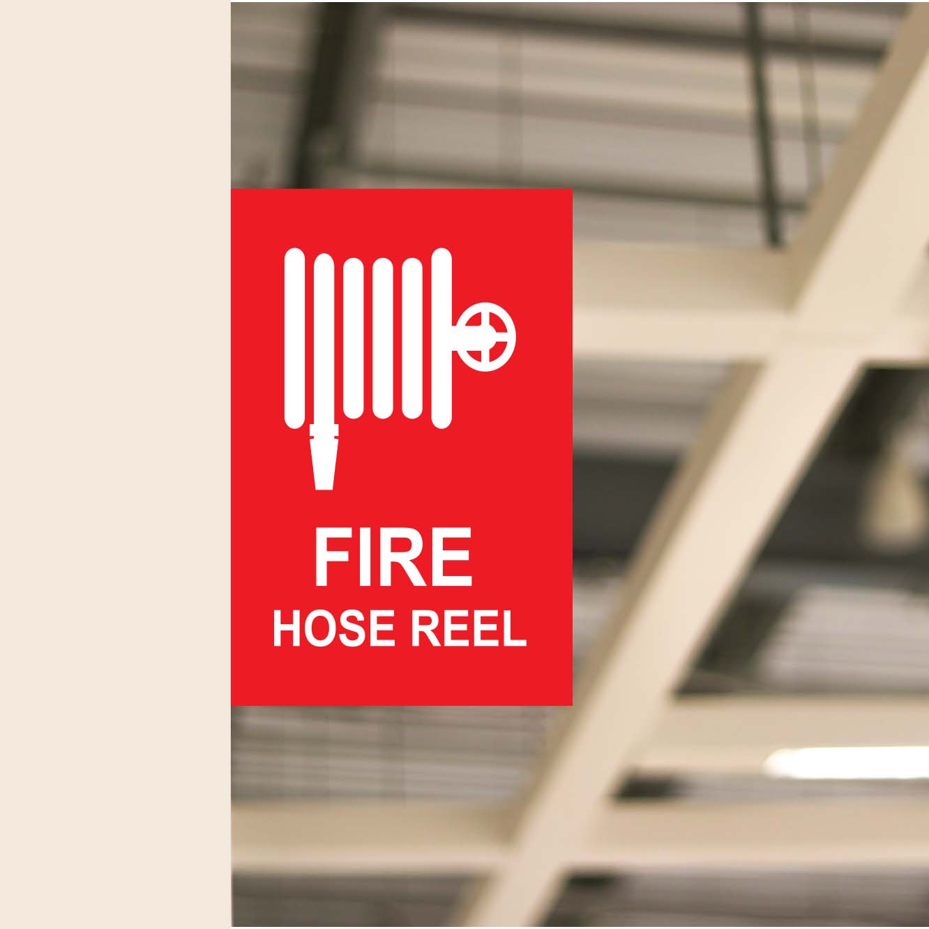 L Shape - Fire Hose Reel Wall Sign (Double-Sided)