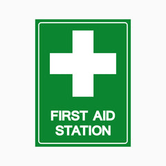 FIRST AID STATION SIGN