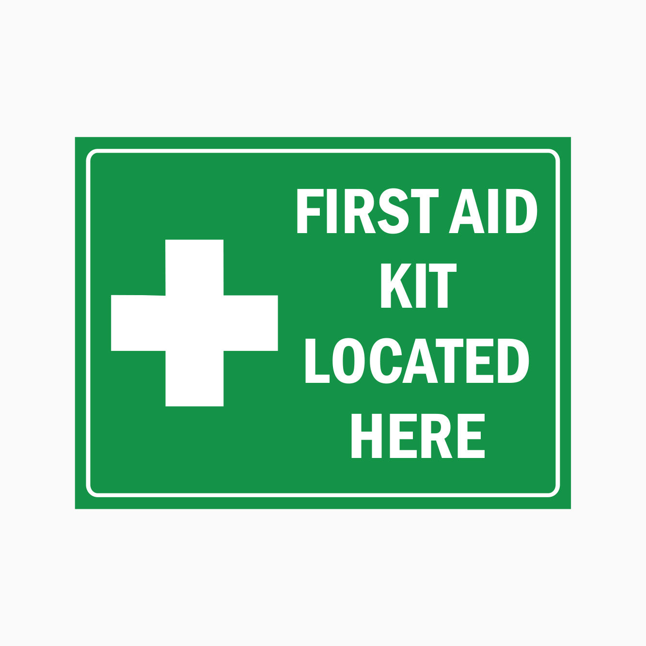 FIRST AID KIT LOCATED HERE SIGN - GET SIGNS