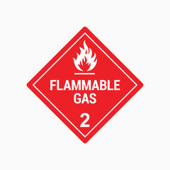 FLAMMABLE GAS (CLASS 2) SIGN