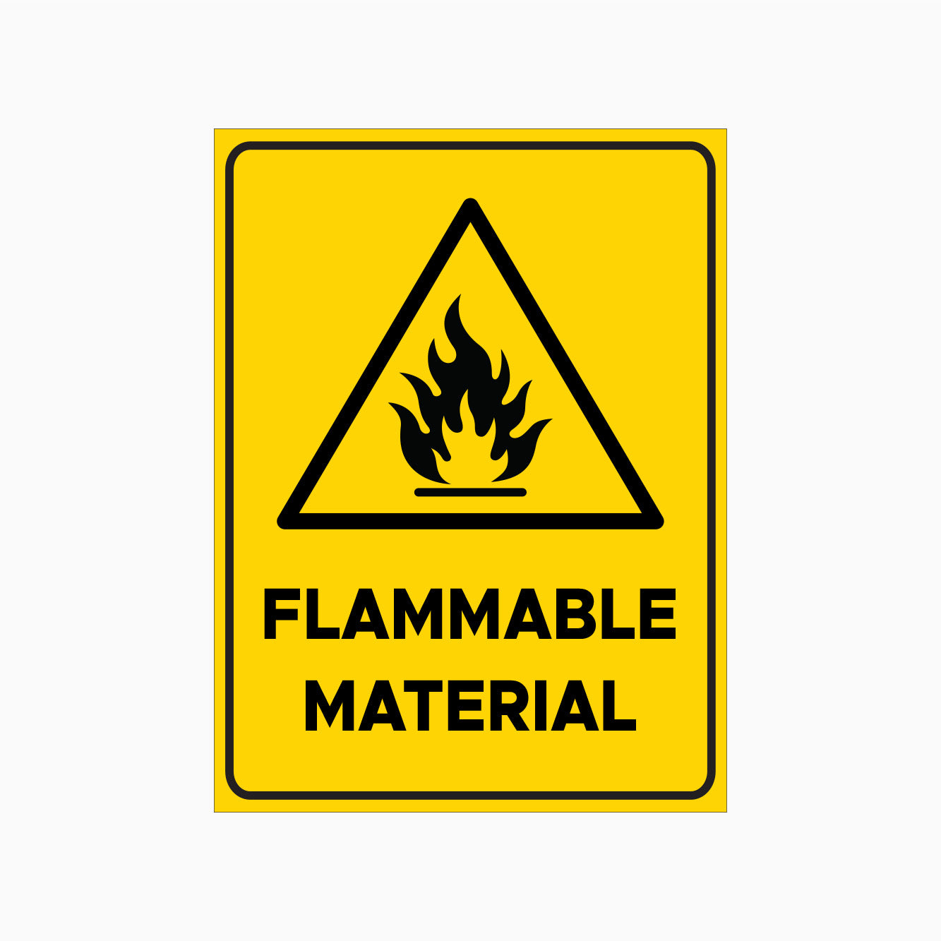 FLAMMABLE MATERIAL SIGN