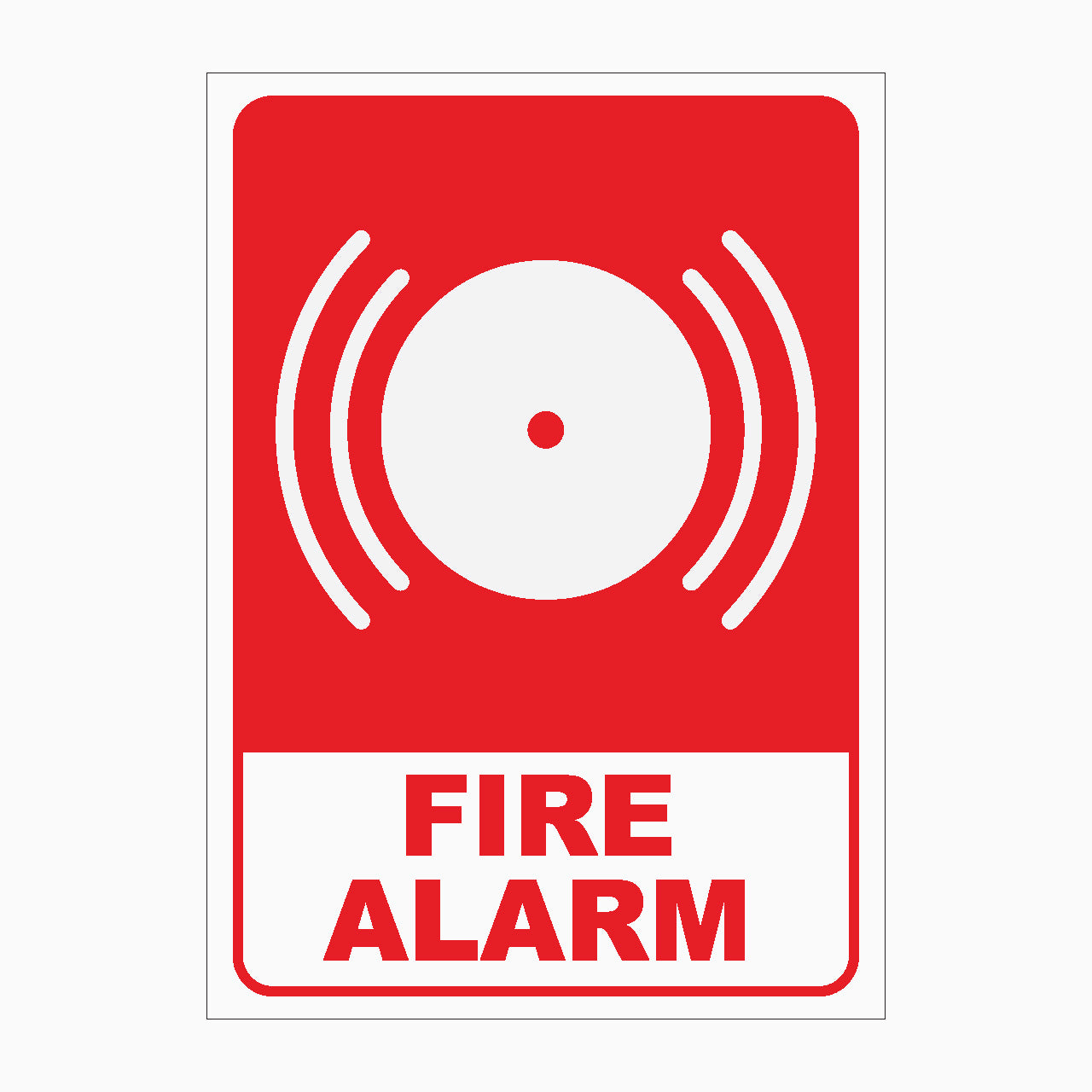 FIRE ALARM SIGN - Fire Safety Signs - Shop Online – Get signs