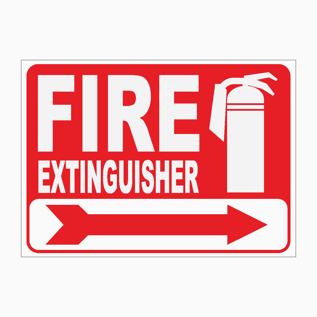 FIRE EXTINGUISHER SIGN - RIGHT POINT - GET SIGNS