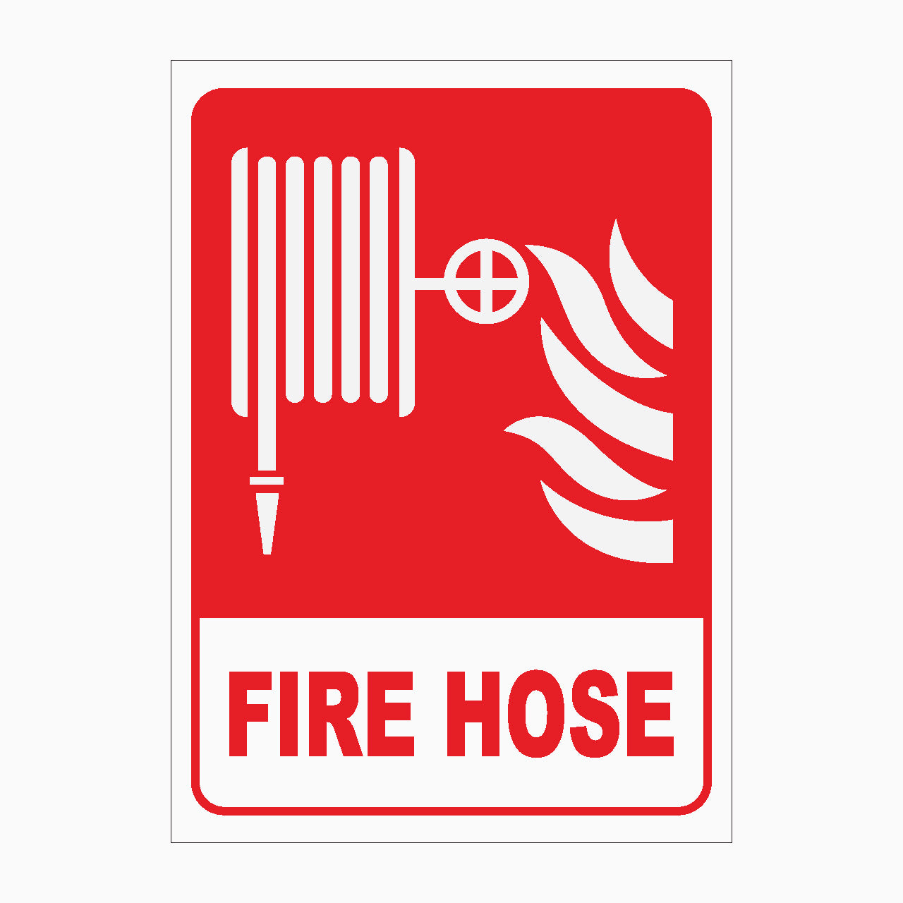 FIRE HOSE SIGN - FIRE SAFETY SIGNS - STATUTORY SIGNS - SHOP ONLINE