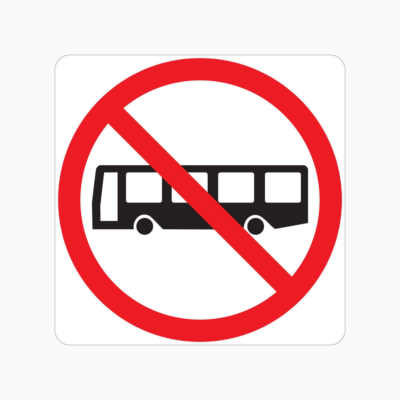 G9-87-1 - Advanced Buses Prohibited SIGN - GET SIGNS