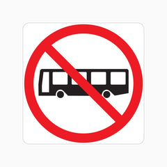 NO BUSES SIGN