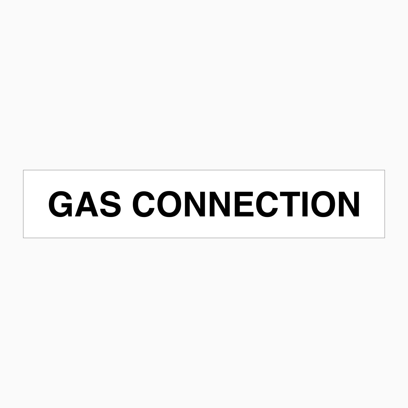 GAS CONNECTION SIGN