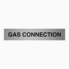 GAS CONNECTION SIGN