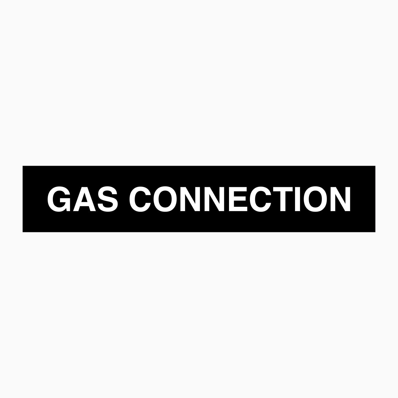 GAS CONNECTION SIGN