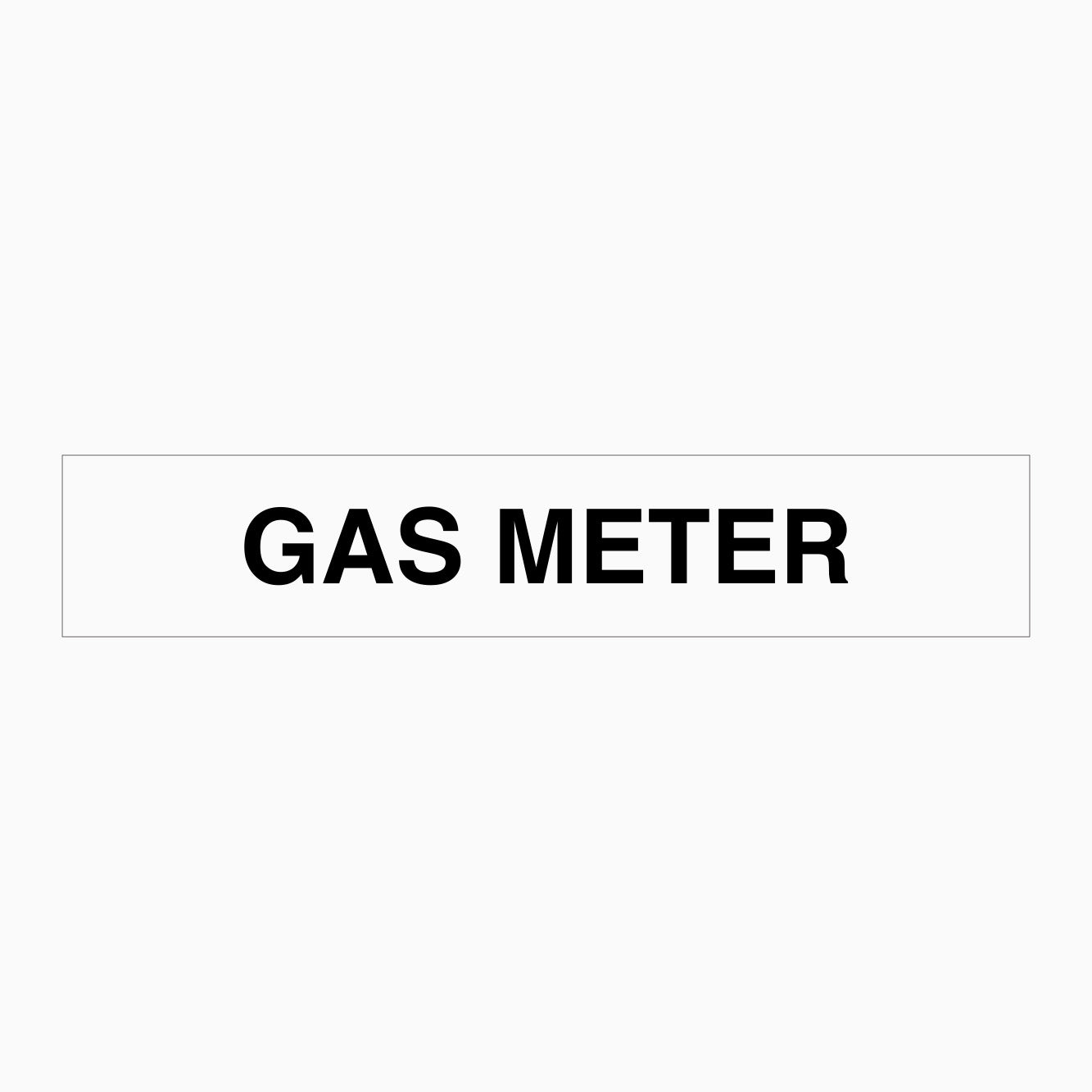 GAS METERS SIGN