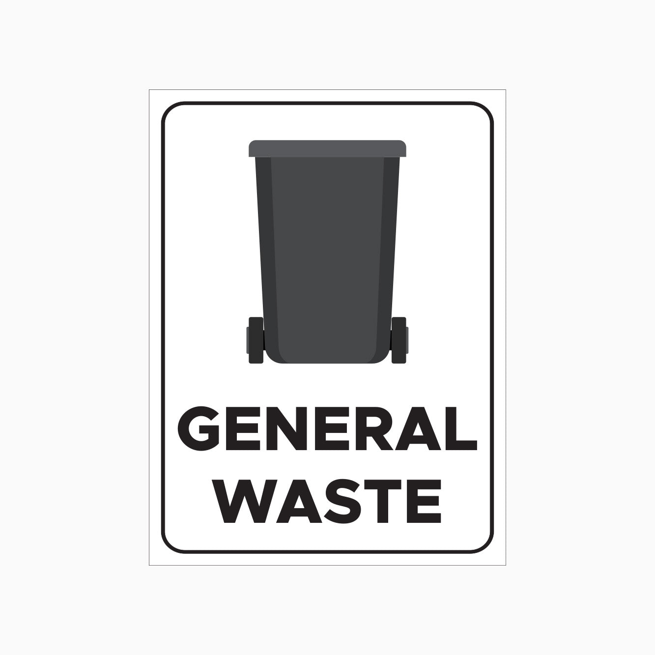 GENERAL WASTE SIGN Bin Signs SHOP ONLINE Get Signs general-waste-sign-bin-signs-shop-online-get-signs