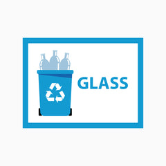 RECYCLE GLASS SIGN