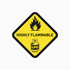 LPG - HIGHLY FLAMMABLE SIGN