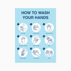 HOW TO WASH YOUR HANDS SIGN