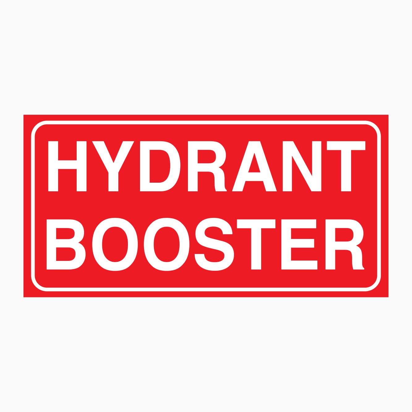 HYDRANT BOOSTER SIGN