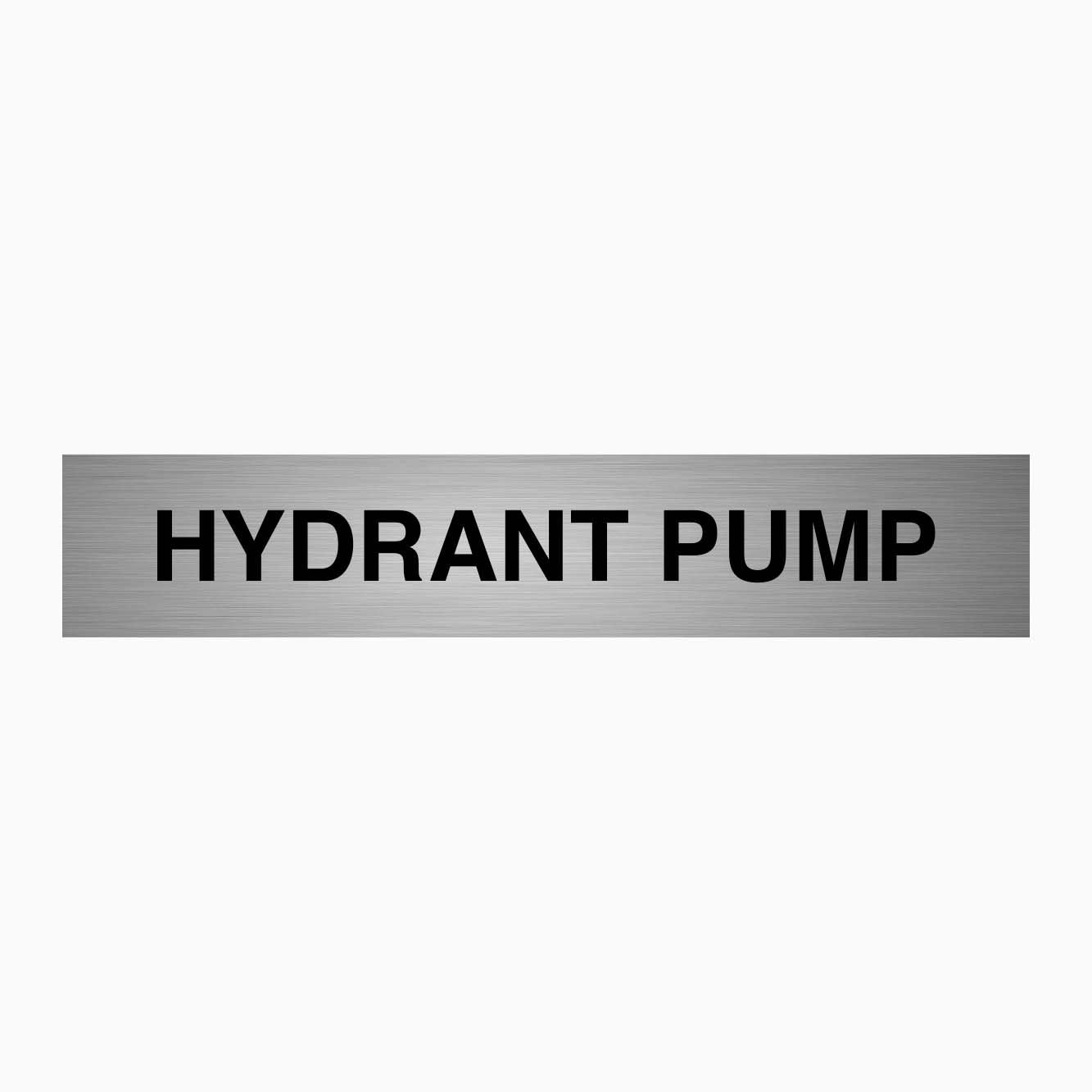 HYDRANT PUMP SIGN