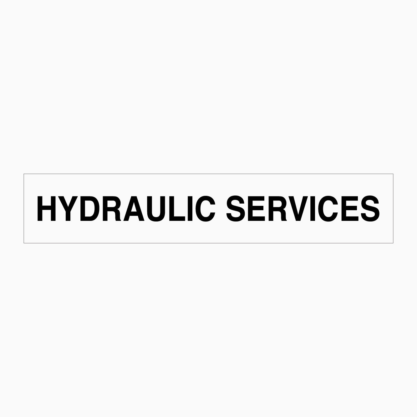 HYDRULIC SERVICES SIGN