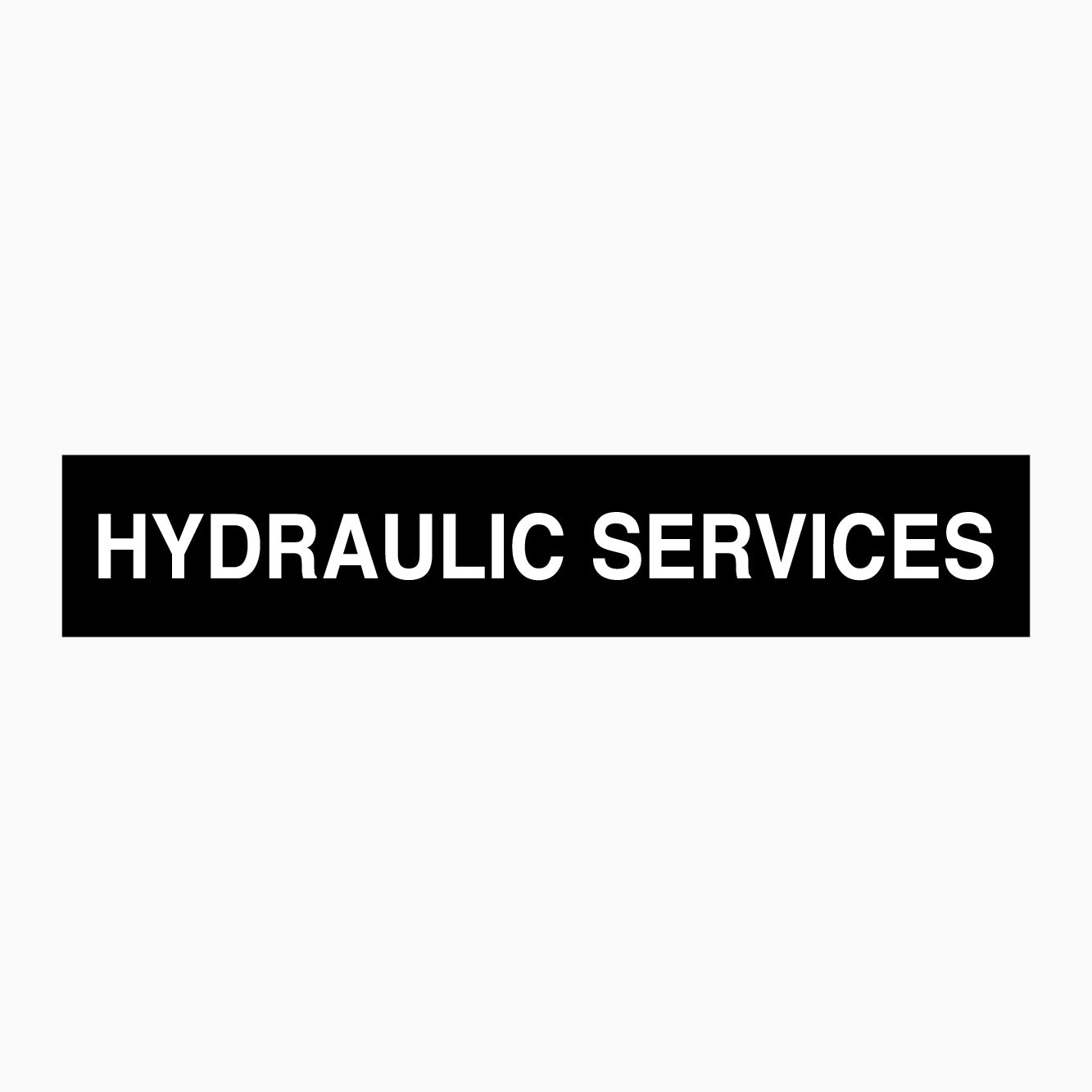 HYDRULIC SERVICES SIGN