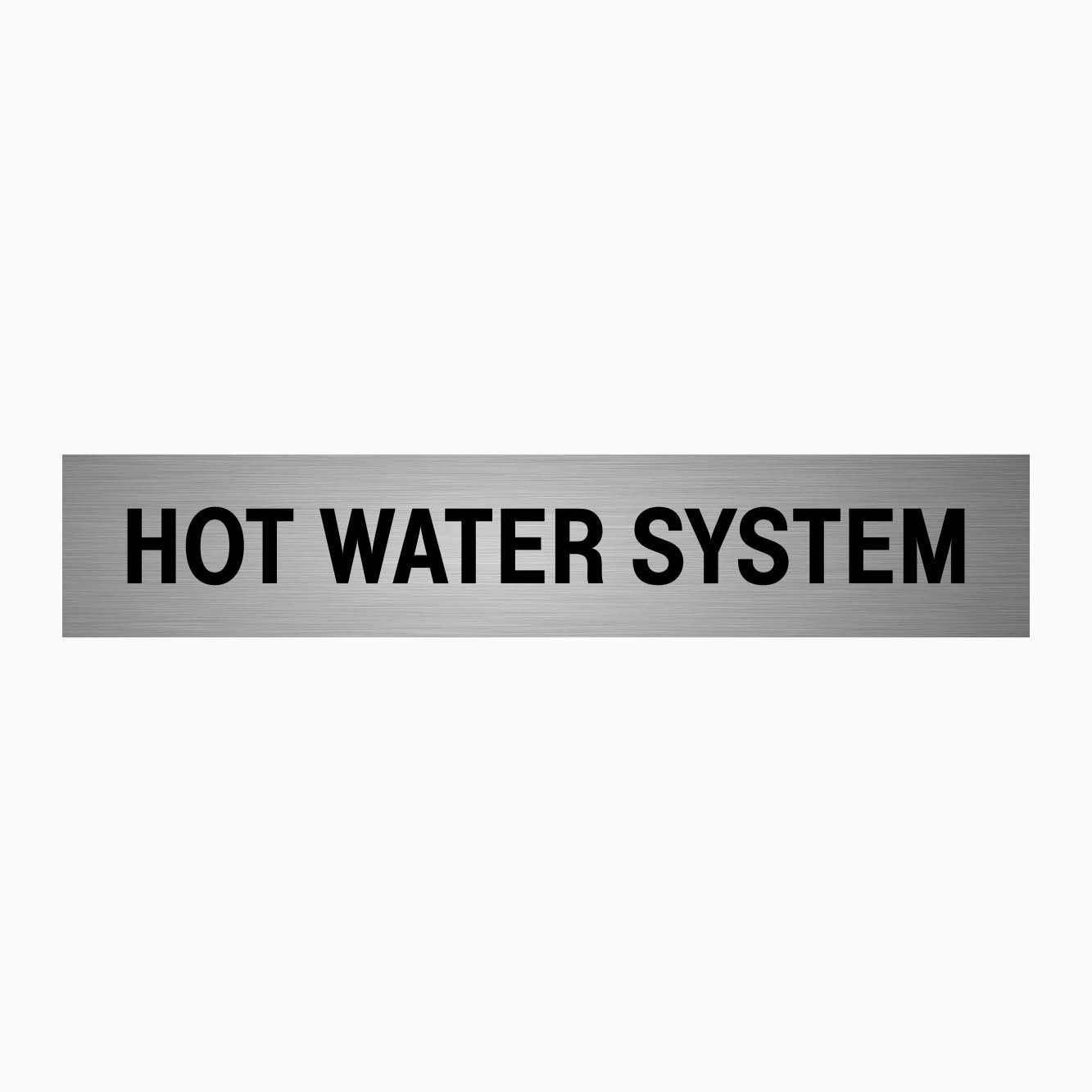 HOT WATER SYSTEM SIGN | GET SIGNS Australia – Get signs