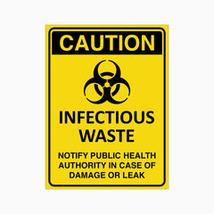 CAUTION INFECTIOUS WASTE