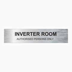 INVERTER ROOM SIGN