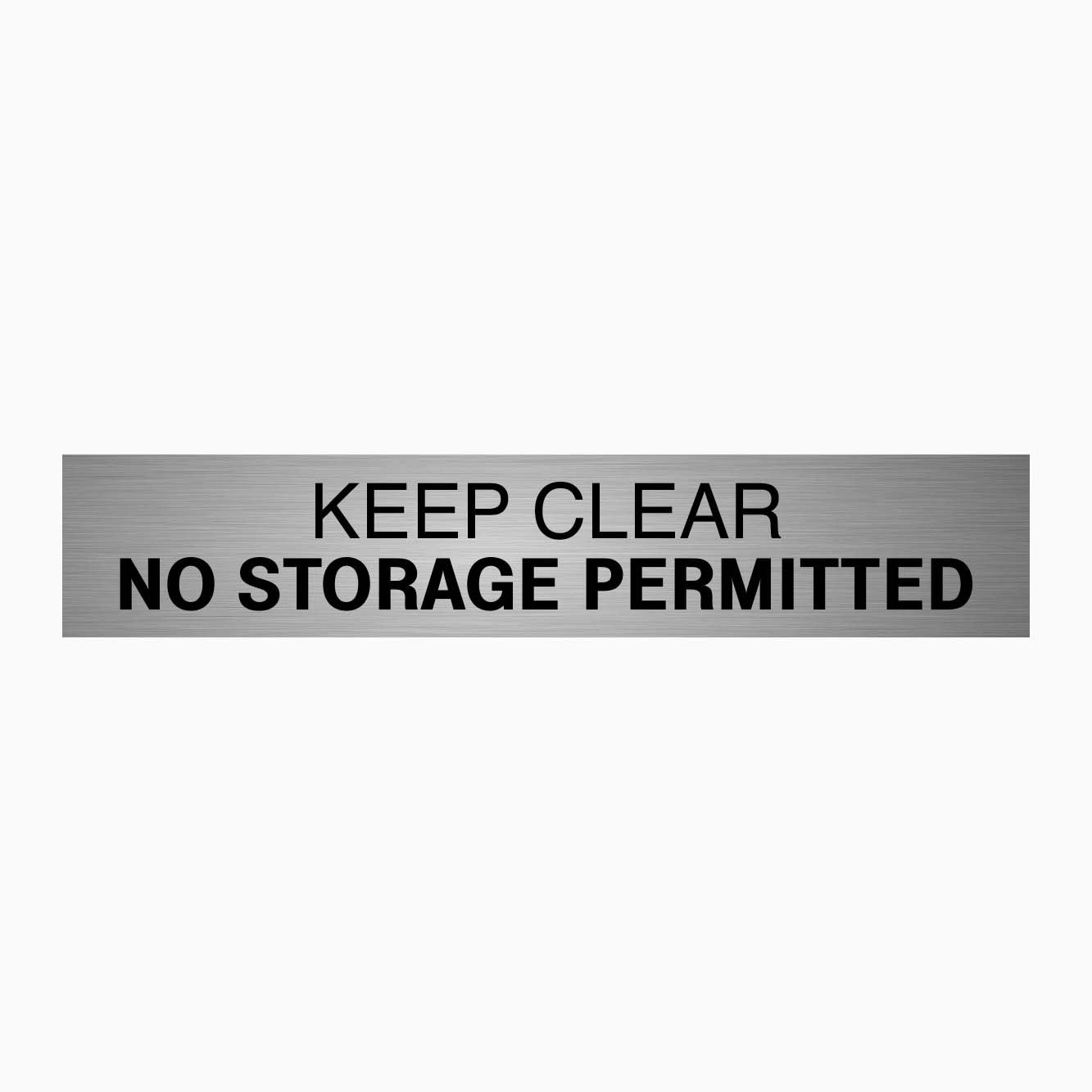 Keep Clear No Storage Permitted Sign – Statutory Signage | GET SIGNS ...
