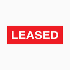 LEASED STICKERS (Pack of 10)