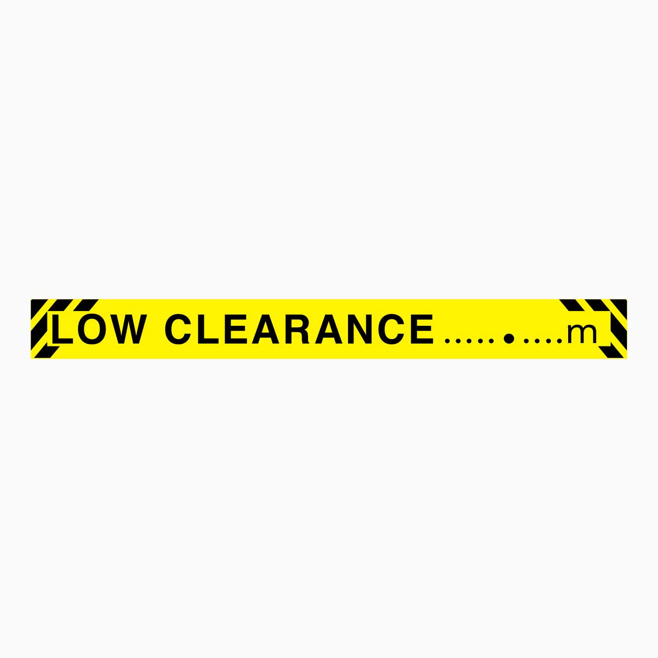 LOW CLEARANCE SIGN WITH Custom Number -GET SIGNS