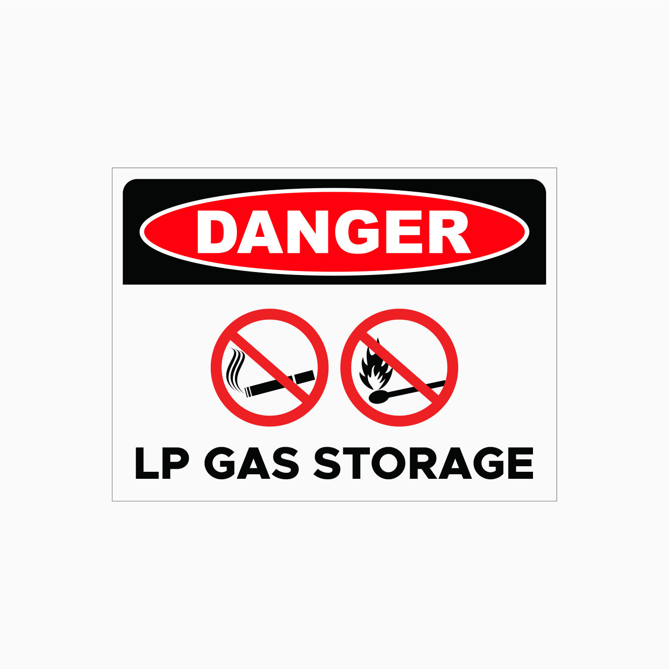 DANGER SIGNS AT GET SIGNS IN AUSTRALIA - LP GAS STORAGE SIGN