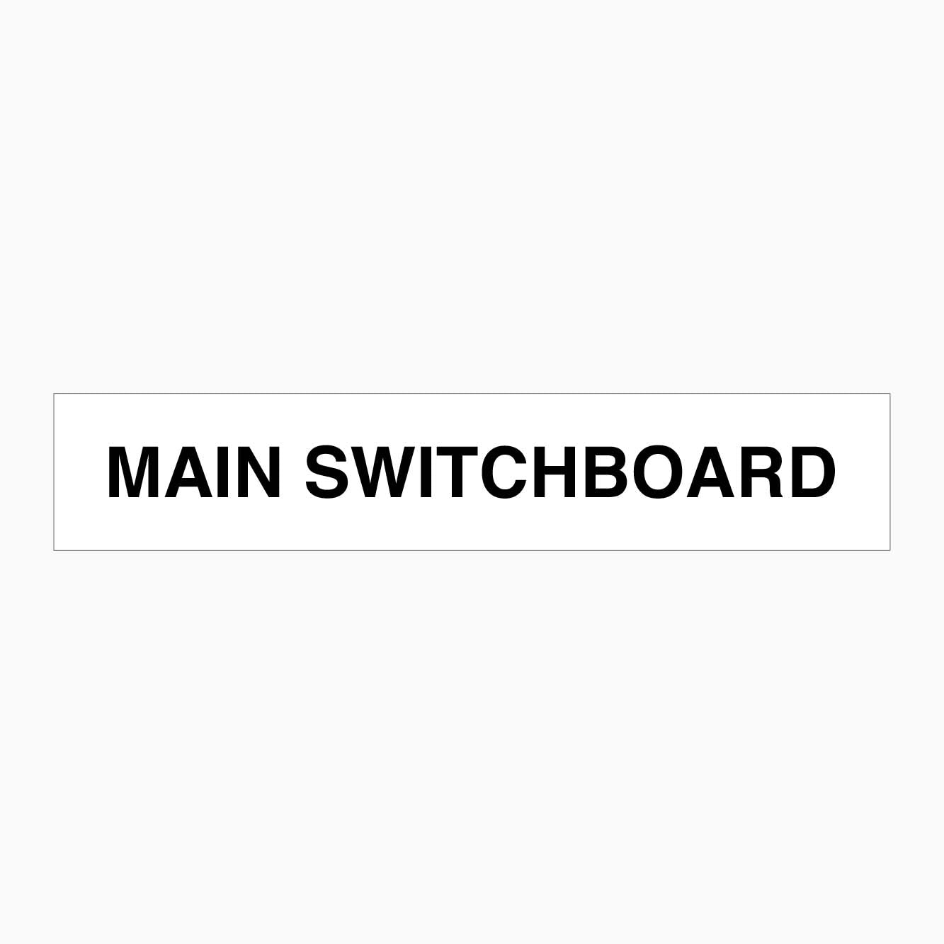 MAIN SWITCHBOARD SIGN