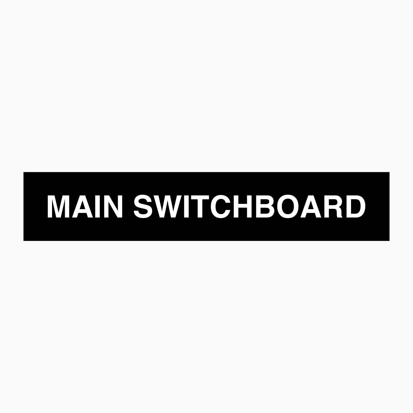 MAIN SWITCHBOARD SIGN