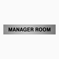 MANAGER ROOM SIGN