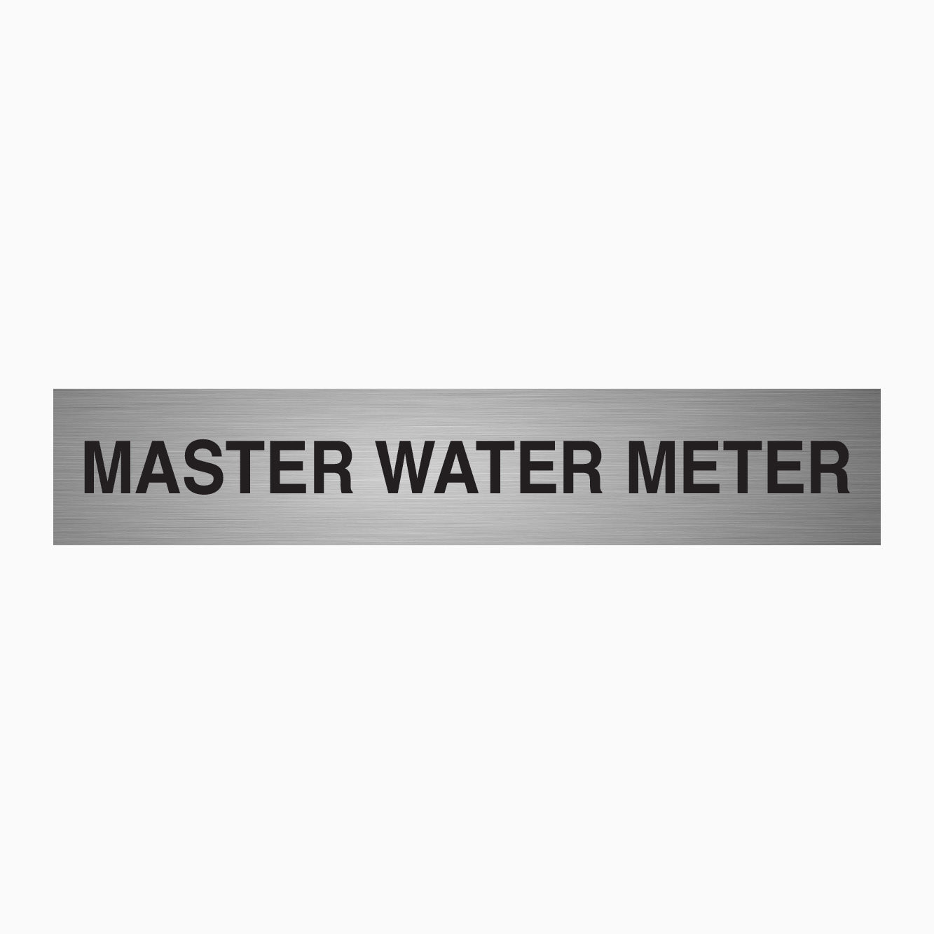 MASTER WATER METER SIGN