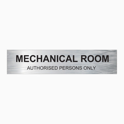 MECHANICAL ROOM SIGN
