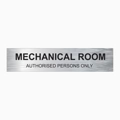 MECHANICAL ROOM SIGN