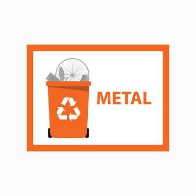 RECYCLE METAL SIGN