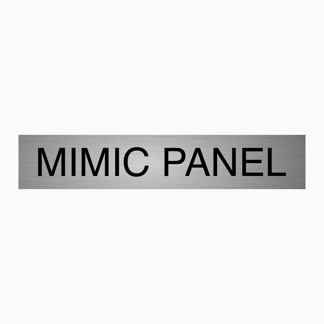 MIMIC PANEL SIGN -STATUTORY SIGNS AT GET SIGNS IN AUSTRALIA