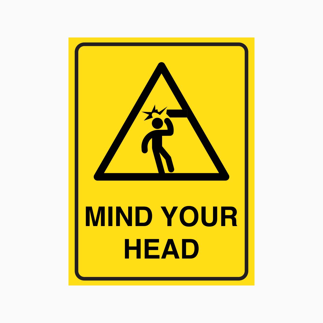 MIND YOUR HEAD SIGN - Hazard Safety Sign | GET SIGNS Australia – Get signs